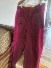 Pink And Burgundy Corduroy  Pants Trousers Sz 18 Wide Leg — photo 2