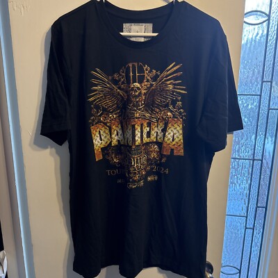 Pantera With Lamb Of God Tour 2024 Merch T-Shirt - Black - Large