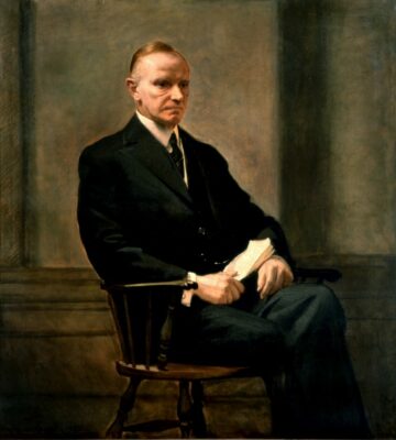 Calvin Coolidge Presidential Portrait reproduction 13''x 19'' Poster 