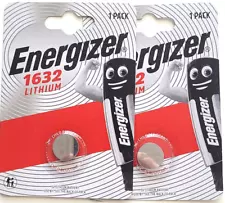 CR1632 ENERGIZER ECR1632 2PK Lithium Bat. DL1632 (GREAT EX 12/33) FREE SHIP