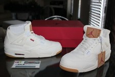 jordan 4 levi's white