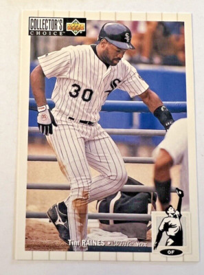 1993 Upper Deck Collector's Choice MLB Card #385 Tim Raines Chicago White Sox