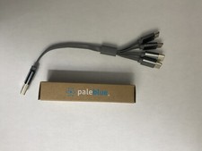 Pale Blue USB 2.0 To 4 USB C Charging Cable