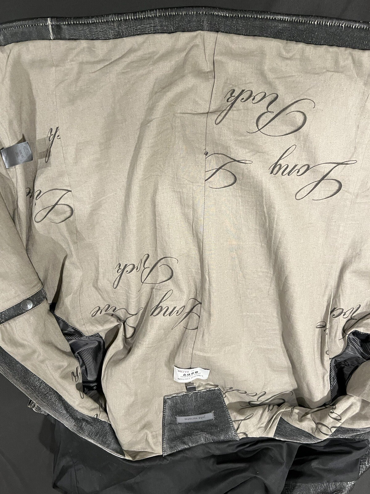 John Varvatos Collection Hooded Limited Edition Leather Jacket. 54/L. image 3