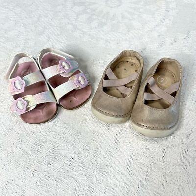 Early Walker Baby Girl Size Shoes Sandals Bundle Play Condition
