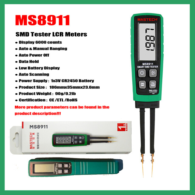 MASTECH MS8910 MS8911 High Quality Smart SMD RC Resistance Multi