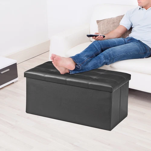 Storage Ottoman Bench Foot Rest Stool for Bedroom Entryway Living Room - Picture 21 of 90
