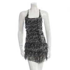 Isabel Marant Etoile Silk Ruffled Mini Dress