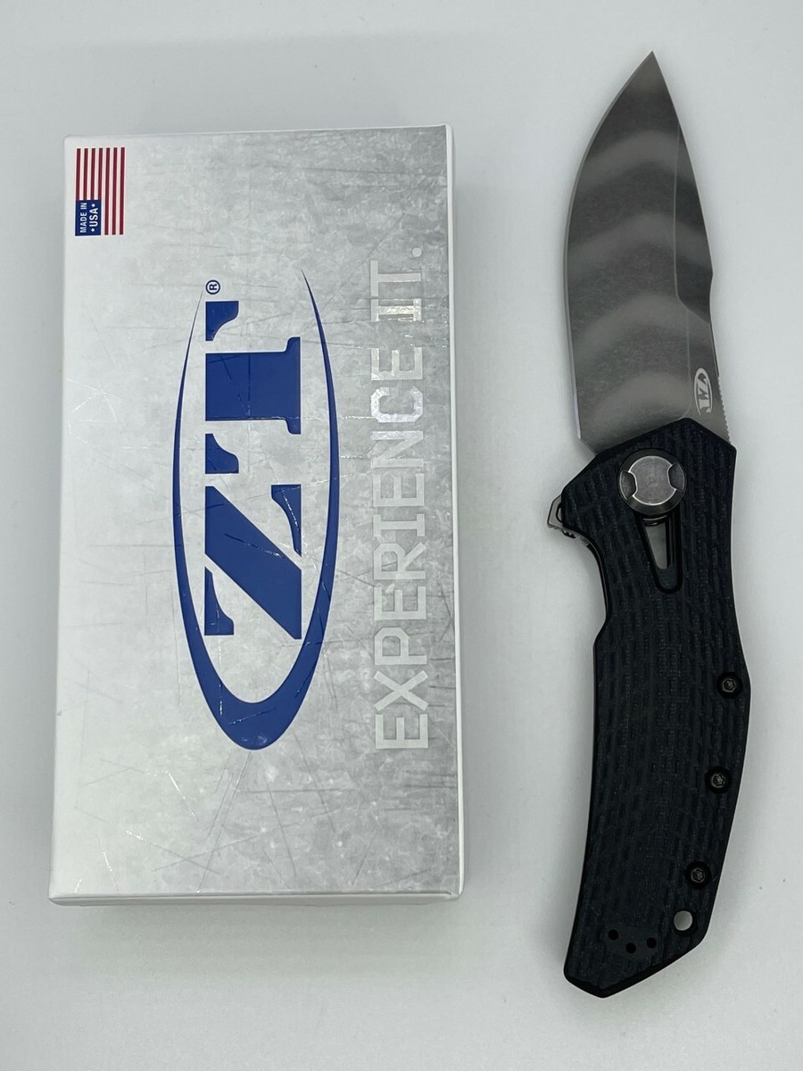tregatti222 ZERO TOLERANCE ZT 0308BLKTS FLIPPER KNIFE 20CV TIGER STRIPE G10