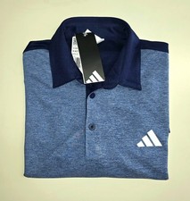 adidas performance polo shirt men dark blue X-large New with tags