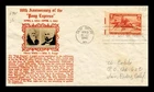 PONY EXPRESS 80TH ANNIVERSARY FDC SCOTT 894 CROSBY PHOTO CACHET US COVER