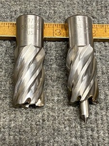 (2) High Speed Steel Slugger Cutter, 13/16 Inch, 1 3/8 Inch Cut Length