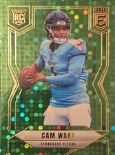 2025 Donruss Elite Aspirations #101 Cam Ward QB Rookie Green Disco Parallel NM