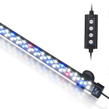 Submersible Aquarium LED Light - Full Spectrum, 7 Colors, Auto On/Off, Adjustabl