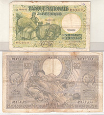 Belgium 50 & 100 Francs 1942/1936  "G"