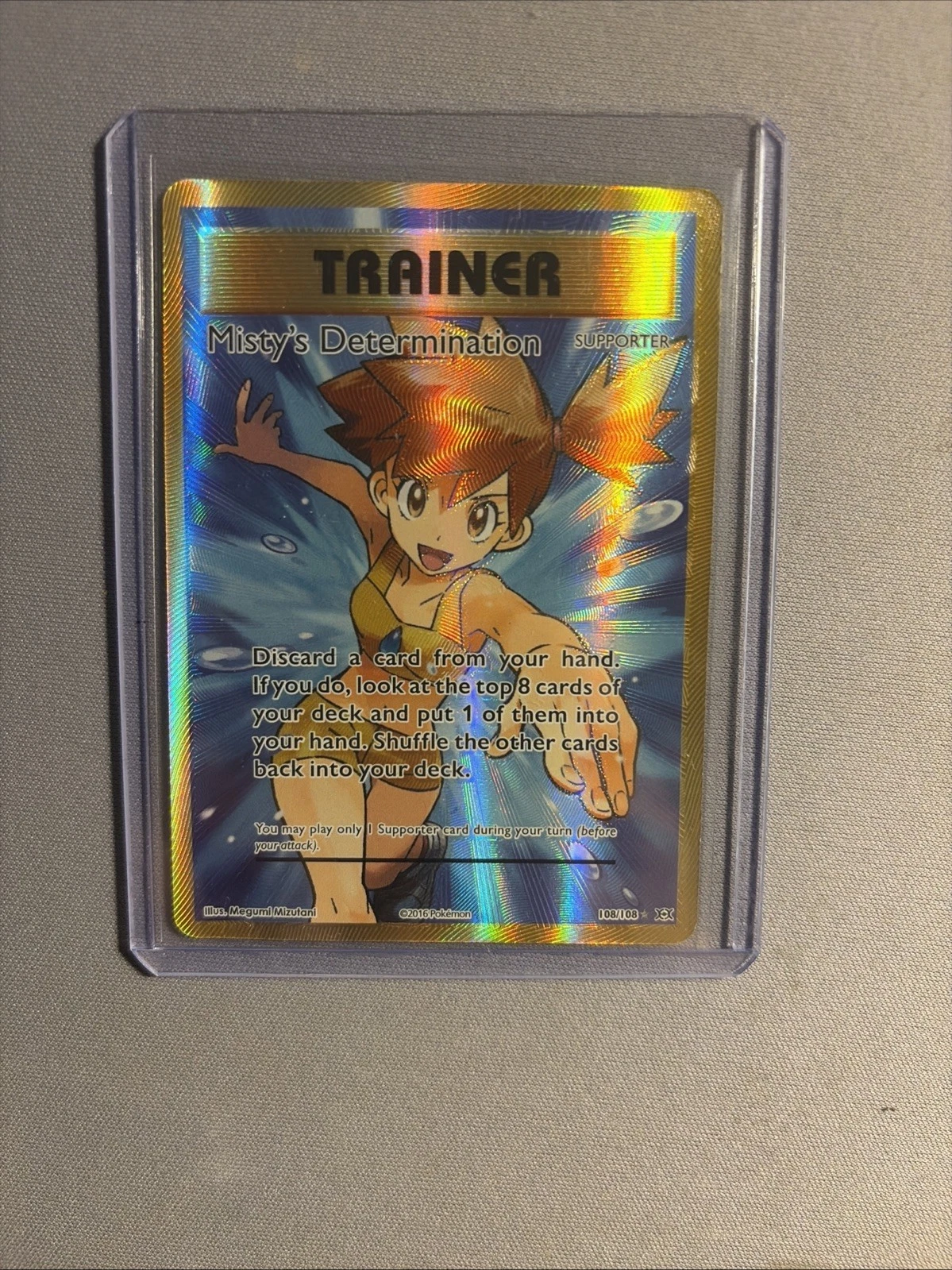 Misty's Determination (Full Art) 108/108 Evolutions Holo
