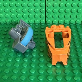 1x Lego Chima Flywheel 2x8 Wheel Blue Lion Orange 70102 11110pb02 11125c01