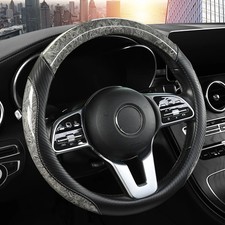 Peach Wood Grain Car Steering Wheel Cover Non-slip Four Seasons General 14.5-15"