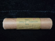 1951 P Obw Lincoln Wheat Cent Penny Rolls W Anti-tarnish Wrapping See Pics 1951 P Obw Lincoln Wheat Cent Penny Rolls W Anti-tarnish Wrapping See Pics