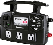 CyberPower - PowerTrip 480 Power Inverter - Black 120V 480 Watt Peak Power NIB