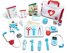 Melissa Doug Get Well Doctor Kit 25-Piece Toddler Doctor Play Set, Ages 3