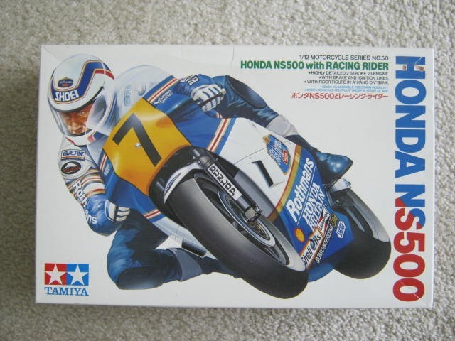 TAMIYA 1/12 HONDA NS500 WITH RACING RIDER FIGURE