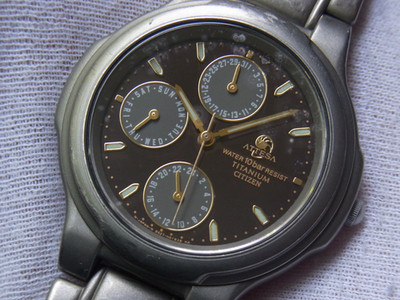 JUNK! CITIZEN ATESSA TITANIUM ANTIMAG ECO-DRIVE 8625-HO0541 TA MENS JUNK!