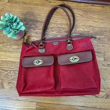 Borsa Bric's in pelle rossa