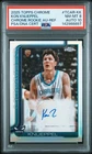 New Listing2025-26 Topps Chrome - Rookie Autos Kon Knueppel #TCAR-KK Ref  PSA 8/Auto 10