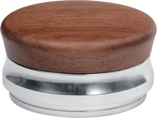 Normcore 58.5mm Espresso Coffee Tamper, Walnut Handle, Flat Base, Adjustable
