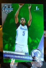 2023-24 Bowman U Chrome 1st, Ashton Hardaway #54 Green Refractor (RC) /99