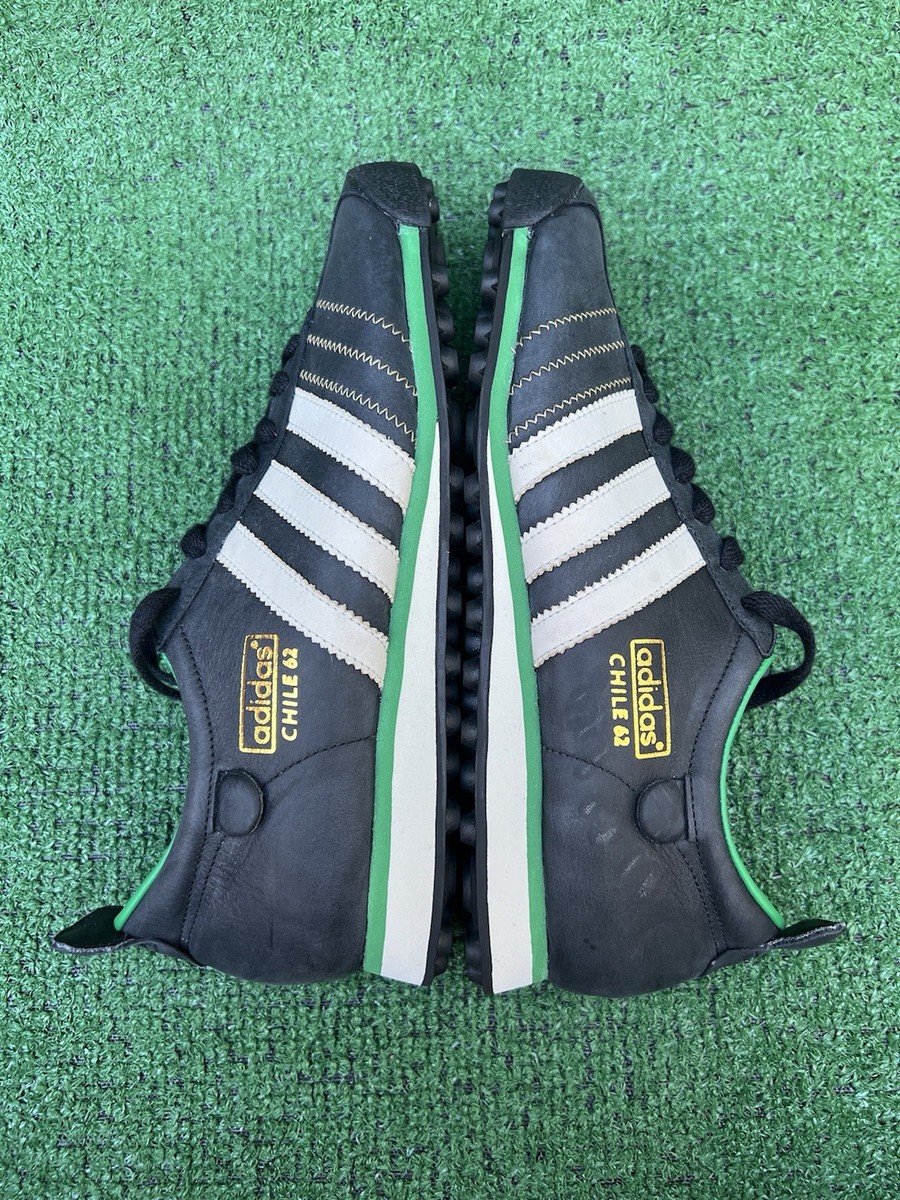 Vintage Adidas Chile 62 2004 Black Green 553459 Men's Size 9.5