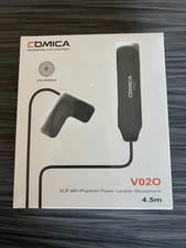 Comica XLR Microphone CVM-V02O 1.8m Omni-directional Lavalier 48v Phantom Power