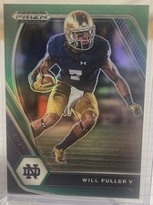 2021 Panini Prizm Draft Picks Green Prizm Will Fuller V #58 Houston Texans