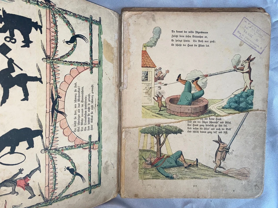 1876 Heinrich Hoffmann: Der Struwwelpeter Märchen Kinderbuch alte Ausgabe - Bild 4 von 4