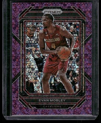 2022-23 Panini Prizm #81 Evan Mobley Prizms Fast Break Purple #/75