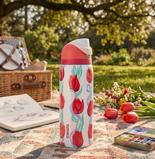 Owala UO Exclusive Tulip Bouquet FreeSip 32 oz Stainless Steel Water Bottle NEW
