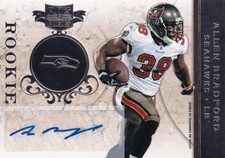 2011 Panini Plates Patches Allen Bradford Signatures Silver /100 Rams Card