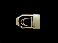 UA01104 VINTAGE 1970s  CONTEMPORARY  GOLDTONE FASHION BELT BUCKLE