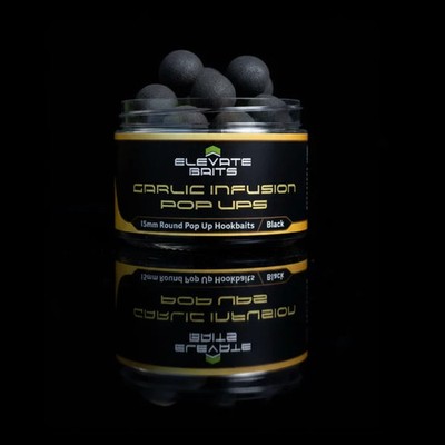 Elevate Garlic Infusion 15mm Black Pop Up Hookbaits