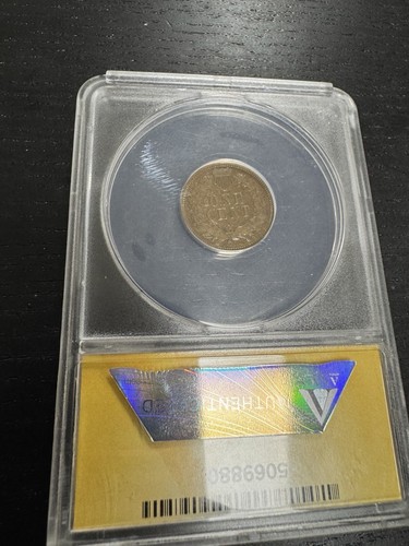 1873 1c Closed 3 ANACS Graded Very Good VG10 Indian Head Cent! - Picture 2 of 4