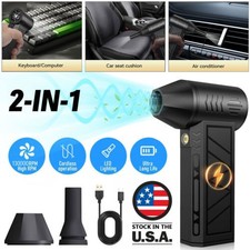 Mini Portable Blower Fan Turbo 130000RPM Electric Jet Dry Blower Air Blower US