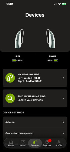 RARE Phonak Audéo Infinio I50R Rechargeable Bluetooth HearingAids 150-R w/ Case - Afbeelding 2 van 7