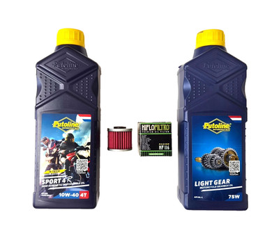 Putoline Öl Service Kit S4R 10W/40 Getriebeöl HF116 Filter - HONDA CRF450X