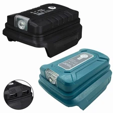 Makita Battery Adapter with LED Light and USB Ports