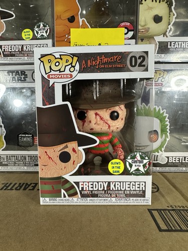 Custom Bloody Super GITD Funko Pop! Nightmare on Elm Street Freddy Krueger - Picture 18 of 23