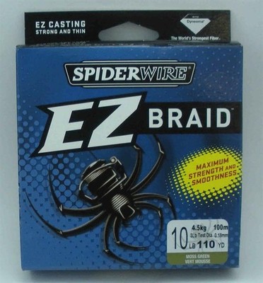 Spiderwire 1140561 SEZB10G-110 EZ Braid Line 10 Lb Test 110 Yards