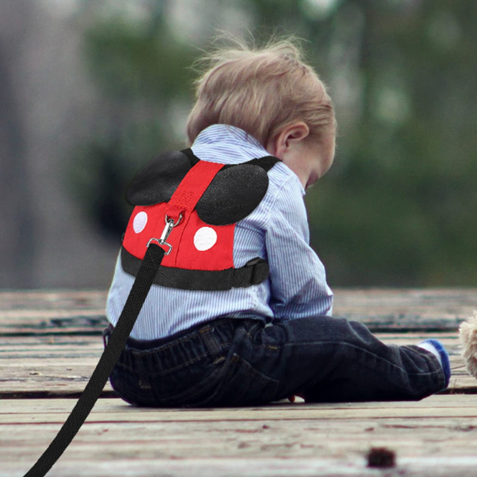 Accmor Toddler Leash Harness, Child Harness Baby Leash + Anti-Lost Wrist Link,