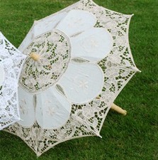 Wedding Lace Umbrella Lace Craft Umbrella Beige-Large