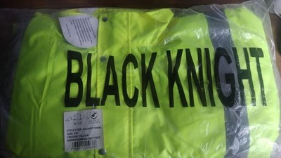 Black Knight Hi Vis gelbe isolierte Jacke 5xl Warnschutz Arbeitskleidung neu